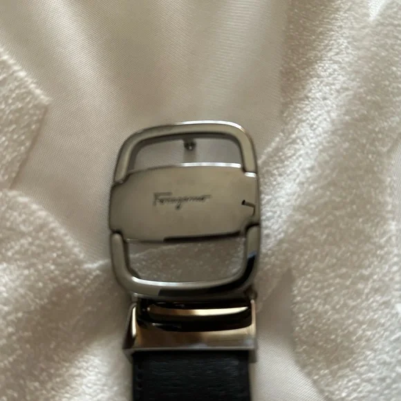 Men Ferragamo Leather Belt - Size 36-38 - Picture 2 of 8